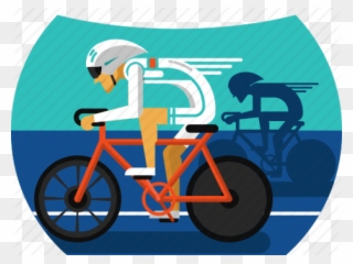 Cycling Clipart Interval Training - Road Bicycle - Png Download