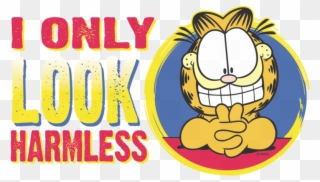 Garfield I Only Look Harmless Kid's T Shirt - Garfield Clipart