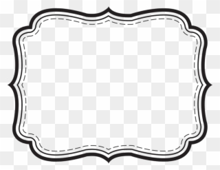 Label Png Free Download - Black And White Label Frame Clipart