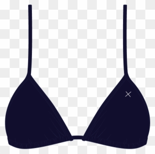 Malibu Blue Bikini Top Ii - Bathing Suit With The X Clipart