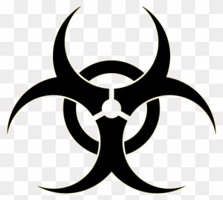 Bioweapons - Green Transparent Biohazard Symbol Clipart