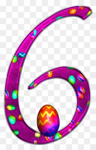 Free Png Easter Theme Number 6 Png Image With Transparent - Circle Clipart