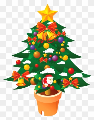 Christmas Tree Clipart Png - Merry Christmas 2018 Wishes Transparent Png