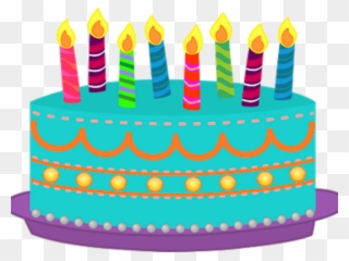 Birthday Cake Clipart 4th - Birthday Cake With Candles Clipart - Png Download