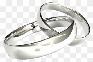 651 X 480 17 - Silver Couple Ring Png Clipart