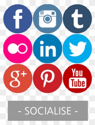 Social Media Marketing Clip Art - Social Butterfly Icons - Png Download