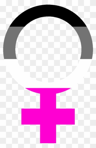 Símbolo Demisexual Mujer - Simbolo De La Mujer En Png Clipart