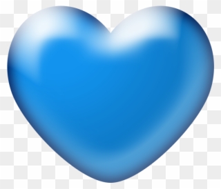 3d Blue Heart Png Image Transparent Background - 3d Pink Heart Png Clipart