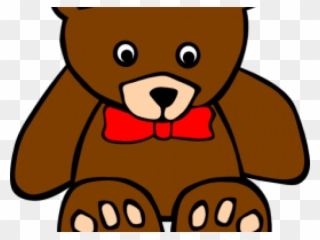 Brown Bear Clipart Border - Red Teddy Bear Clipart - Png Download