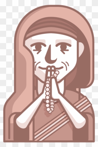 Mother Teresa - Illustration Clipart