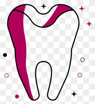 Tooth-coloured Dental Filling Clipart