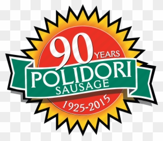 Polidori Sausage Logo 90 Years Graphic Final - ทุเรียน การ์ตูน น่า รัก ๆ Clipart