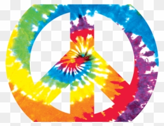 Peace Sign Clipart Tie Dye - Peace Symbol Tie Dye - Png Download