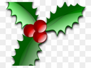 Holley Clipart Page Divider - Christmas Holly Clipart Png Transparent Png