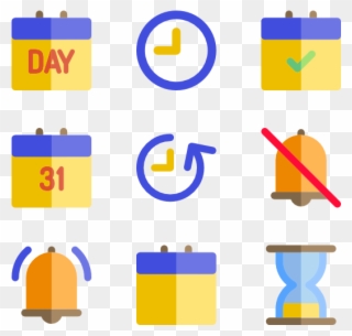 Time & Date - Date And Venue Icon Clipart