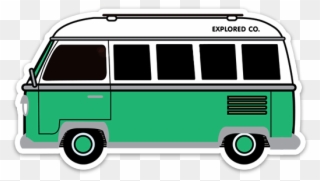 Travel Bus Sticker - Stickers Travel Tumblr Png Clipart