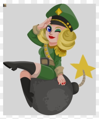 0 Military Clipart Army Woman Clipart Png - Women Soldier Cartoon Png Transparent Png