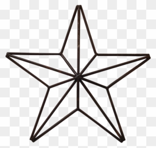 We Love Hearts & Stars - Star Geometric Outline Clipart