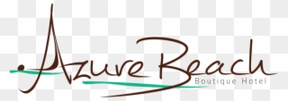 Final Logo Azure Beach Boutique Hotel Png Version - Calligraphy Clipart