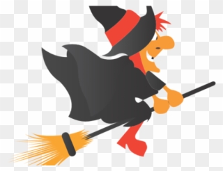 Free Clipart Witch - Clip Art Witches On Brooms - Png Download