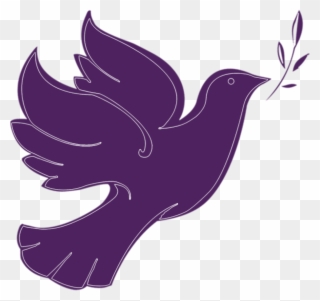 Doves Clipart Purple - Illustration - Png Download