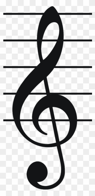 Treble Clef - G Clef In Music Clipart