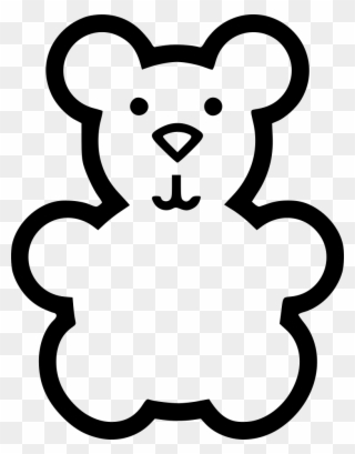 Png File - Small Teddy Bear Drawing Easy Clipart