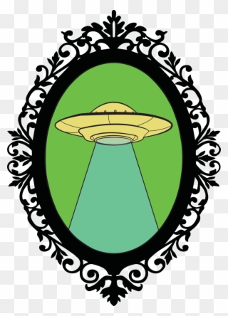 Alien-icon - Oval Mirror Frame Clipart - Png Download