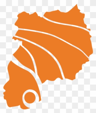 African Woman Map Logo Clipart