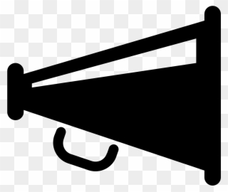 This Is An Icon Of A Megaphone - Black Megaphone Icon Clipart