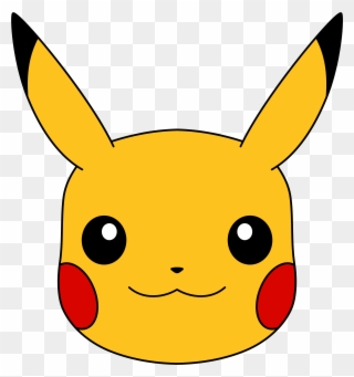 Pikachu Clipart Head - Face Of Pikachu - Png Download