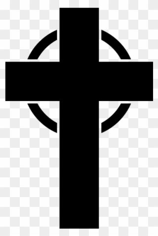 Crucifix Rubber Stamp - Cross Clipart