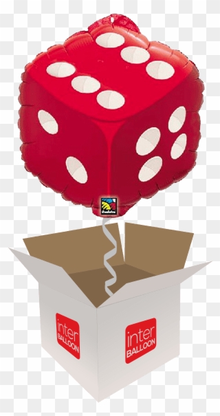 Red Dice - Casino Foil Balloons Clipart