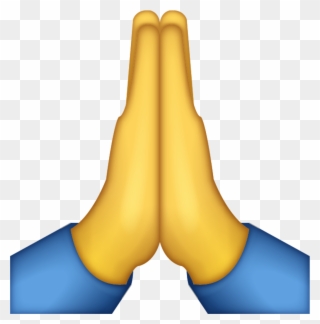 Emoji Sticker - Praying Hands Emoji Png Clipart