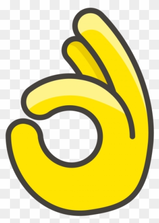Ok Hand Emoji - Icon Clipart
