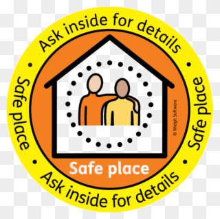 Safe Places Window Sticker - Leicestershire Keep Safe Places Clipart