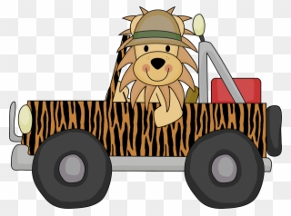 ○•°‿✿⁀zoo Safari‿✿⁀°•○ - Safari Jeep Clipart - Png Download