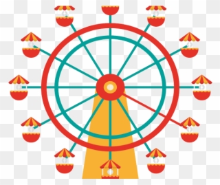 Ferris Wheel Clipart Fair Wheel - Carnival Ferris Wheel Clipart - Png Download