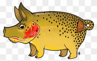 Nate Karnes Pig Cutthroat Trout Sticker - Pig Trout Clipart