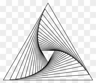 Drawing Geometry Line Art - Triangle Vortex Clipart