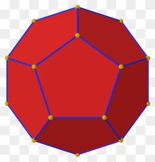 Polyhedron 12 Big From Red - Umbrella Clipart