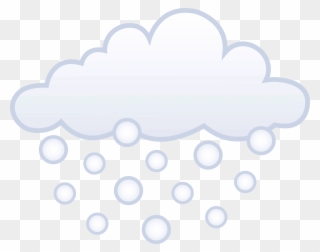 Snowing Pictures - Snowy Clouds Cartoon Clipart
