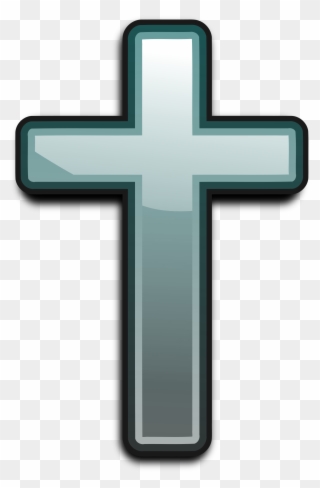 Cross With Sash Clipart - Blue Cross Transparent Background - Png Download