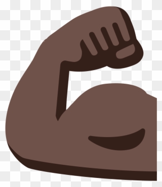 Emoji U1f4aa 1f3ff - Strong Arm Emoji Brown Clipart