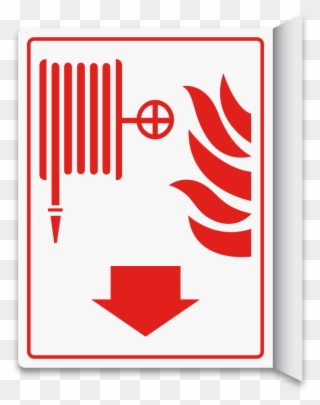 Fire Hose 2-way Sign - Use Stairs In Case Of Fire Clipart