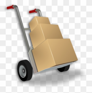 Hand Truck - Hand Truck Clip Art - Png Download