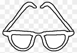 Sunglasses Clipart Eyeglasses - Sun Glasses Black And White - Png Download