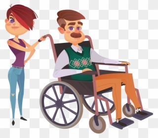 Physical Disability Illustration Walk In A Human - Dibujo Personas Con Discapacidad Clipart