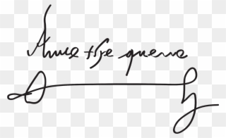 An Error Occurred - Anne The Quene Signature Clipart