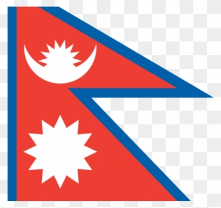 Nepal Cliparts - Nepal Flag - Png Download